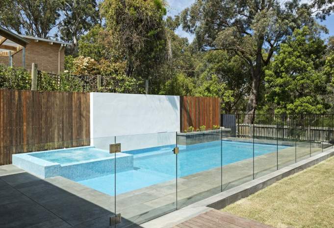 Mt Waverly pool and feature wall